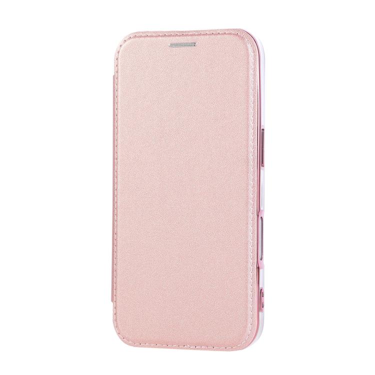 Ultra-thin Rotation Holder Magnetic Plating Vegan Leather Phone Case, For iPhone 17, For iPhone Air, For iPhone 16 Pro Max
