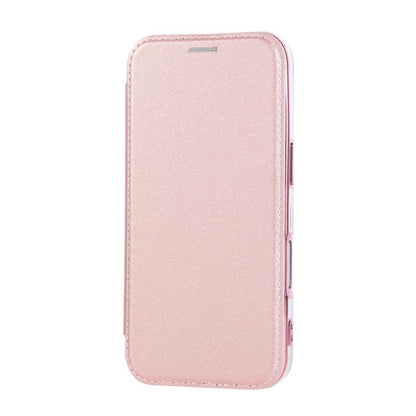 Ultra-thin Rotation Holder Magnetic Plating Vegan Leather Phone Case, For iPhone 17, For iPhone Air, For iPhone 16 Pro Max