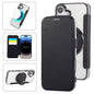 Ultra-thin Rotation Holder Magnetic Plating Vegan Leather Phone Case, For iPhone 17, For iPhone Air, For iPhone 16 Pro Max