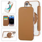 Ultra-thin Rotation Holder Magnetic Plating Vegan Leather Phone Case, For iPhone 17, For iPhone Air, For iPhone 16 Pro Max