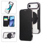 Ultra-thin Rotation Holder Magnetic Plating Vegan Leather Phone Case, For iPhone 17, For iPhone Air, For iPhone 16 Pro Max