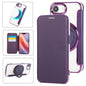Ultra-thin Rotation Holder Magnetic Plating Vegan Leather Phone Case, For iPhone 17e / 16e, For iPhone 17 Pro Max, For iPhone 17 Pro