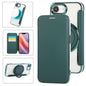 Ultra-thin Rotation Holder Magnetic Plating Vegan Leather Phone Case, For iPhone 17e / 16e, For iPhone 17 Pro Max, For iPhone 17 Pro