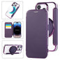 Ultra-thin Rotation Holder Magnetic Plating Vegan Leather Phone Case, For iPhone 17, For iPhone Air, For iPhone 16 Pro Max