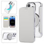 Ultra-thin Rotation Holder Magnetic Plating Vegan Leather Phone Case, For iPhone 17, For iPhone Air, For iPhone 16 Pro Max