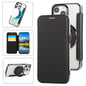 Ultra-thin Rotation Holder Magnetic Plating Vegan Leather Phone Case, For iPhone 15 Pro Max, For iPhone 15 Pro, For iPhone 15 Plus / 14 Plus