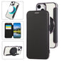 Ultra-thin Rotation Holder Magnetic Plating Vegan Leather Phone Case, For iPhone 15 Pro Max, For iPhone 15 Pro, For iPhone 15 Plus / 14 Plus