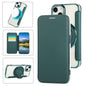 Ultra-thin Rotation Holder Magnetic Plating Vegan Leather Phone Case, For iPhone 15 Pro Max, For iPhone 15 Pro, For iPhone 15 Plus / 14 Plus