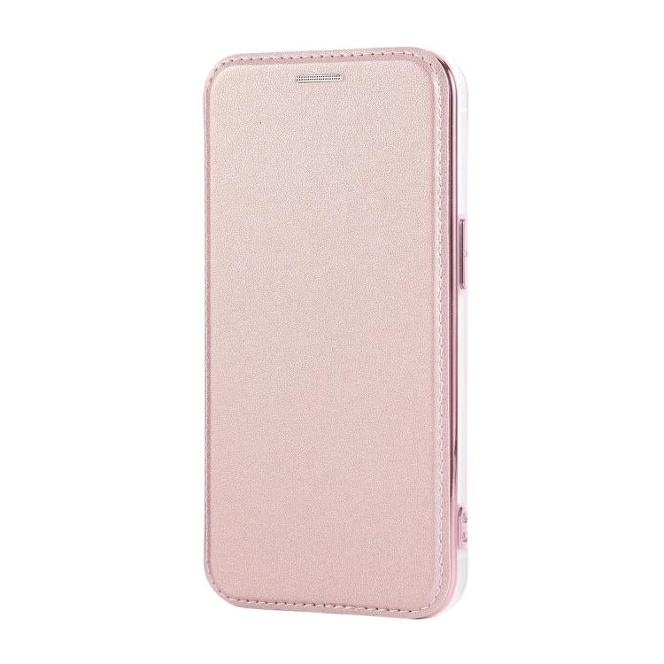 Ultra-thin Rotation Holder Magnetic Plating Vegan Leather Phone Case, For iPhone 14 Pro Max, For iPhone 13 Pro Max, For iPhone 13 Pro