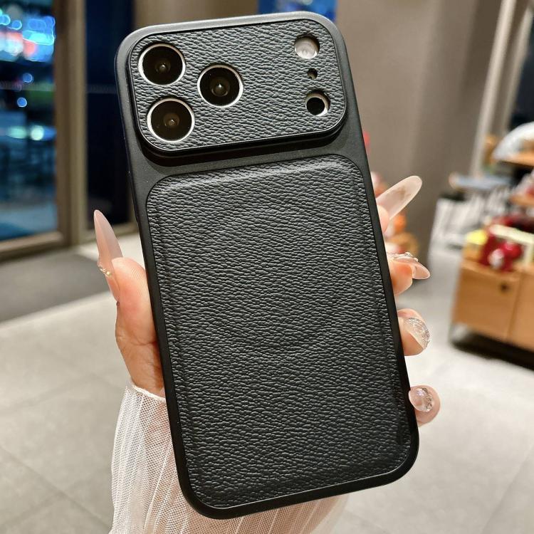 Transforms Into 17 Large Window Litchi Texture Magnetic Phone Case, For iPhone 17 Pro Max, For iPhone 17 Pro, For iPhone 17, For iPhone 16 Pro Max