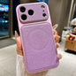 Transforms Into 17 Large Window Litchi Texture Magnetic Phone Case, For iPhone 17 Pro Max, For iPhone 17 Pro, For iPhone 17, For iPhone 16 Pro Max