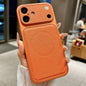 Transforms Into 17 Large Window Litchi Texture Magnetic Phone Case, For iPhone 17 Pro Max, For iPhone 17 Pro, For iPhone 17, For iPhone 16 Pro Max