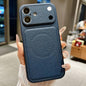 Transforms Into 17 Large Window Litchi Texture Magnetic Phone Case, For iPhone 17 Pro Max, For iPhone 17 Pro, For iPhone 17, For iPhone 16 Pro Max