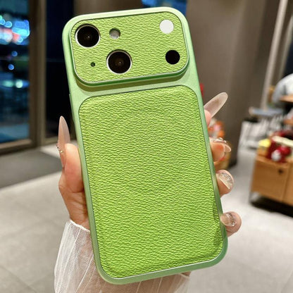 Transforms Into 17 Large Window Litchi Texture Magnetic Phone Case, For iPhone 15 Pro, For iPhone 15, For iPhone 14, For iPhone 14 Pro