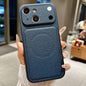 Transforms Into 17 Large Window Litchi Texture Magnetic Phone Case, For iPhone 15 Pro, For iPhone 15, For iPhone 14, For iPhone 14 Pro