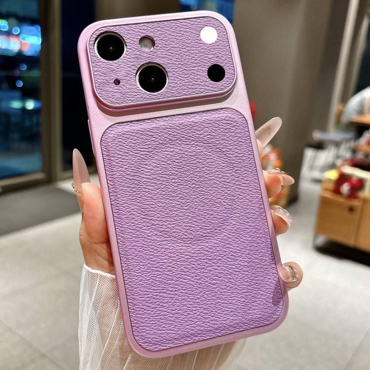 Transforms Into 17 Large Window Litchi Texture Magnetic Phone Case, For iPhone 15 Pro, For iPhone 15, For iPhone 14, For iPhone 14 Pro