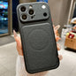 Transforms Into 17 Large Window Litchi Texture Magnetic Phone Case, For iPhone 15 Pro, For iPhone 15, For iPhone 14, For iPhone 14 Pro