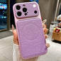 Transforms Into 17 Large Window Litchi Texture Magnetic Phone Case, For iPhone 15 Pro, For iPhone 15, For iPhone 14, For iPhone 14 Pro
