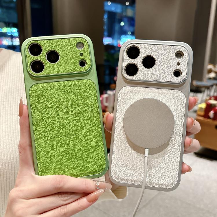 Transforms Into 17 Large Window Litchi Texture Magnetic Phone Case, For iPhone 15 Pro, For iPhone 15, For iPhone 14, For iPhone 14 Pro
