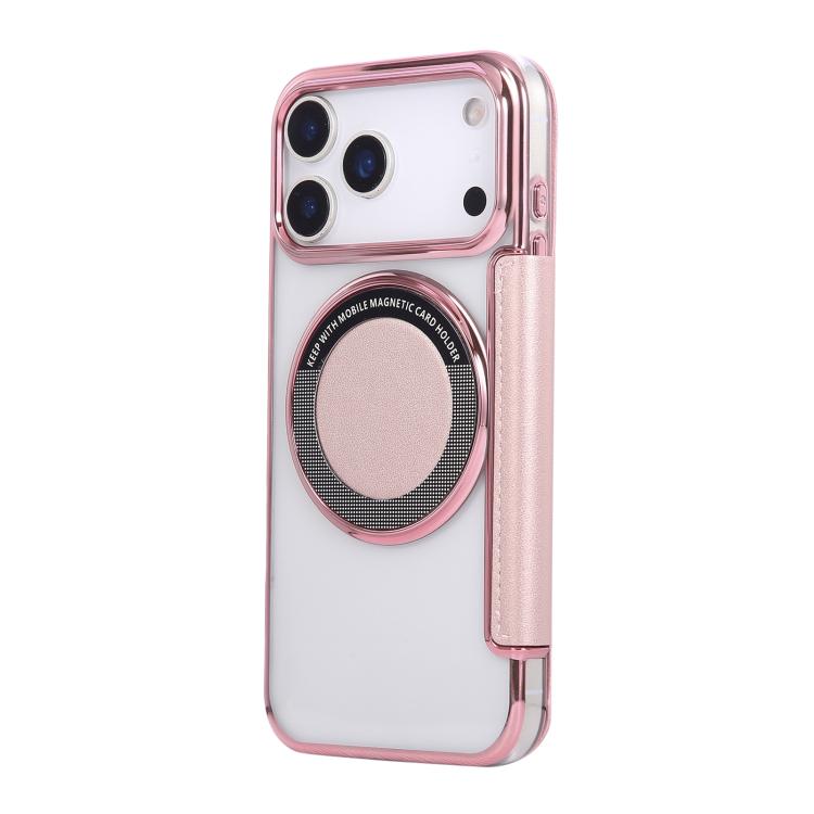Ultra-thin Magnetic Plating Vegan Leather Phone Case, For iPhone 17 Pro Max, For iPhone 17 Pro, For iPhone 17