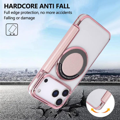 Ultra-thin Magnetic Plating Vegan Leather Phone Case, For iPhone 17 Pro Max, For iPhone 17 Pro, For iPhone 17