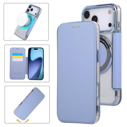 Ultra-thin Magnetic Plating Vegan Leather Phone Case, For iPhone 17 Pro Max, For iPhone 17 Pro, For iPhone 17