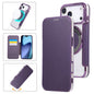 Ultra-thin Magnetic Plating Vegan Leather Phone Case, For iPhone 17 Pro Max, For iPhone 17 Pro, For iPhone 17