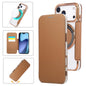 Ultra-thin Magnetic Plating Vegan Leather Phone Case, For iPhone 17 Pro Max, For iPhone 17 Pro, For iPhone 17