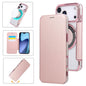 Ultra-thin Magnetic Plating Vegan Leather Phone Case, For iPhone 17 Pro Max, For iPhone 17 Pro, For iPhone 17
