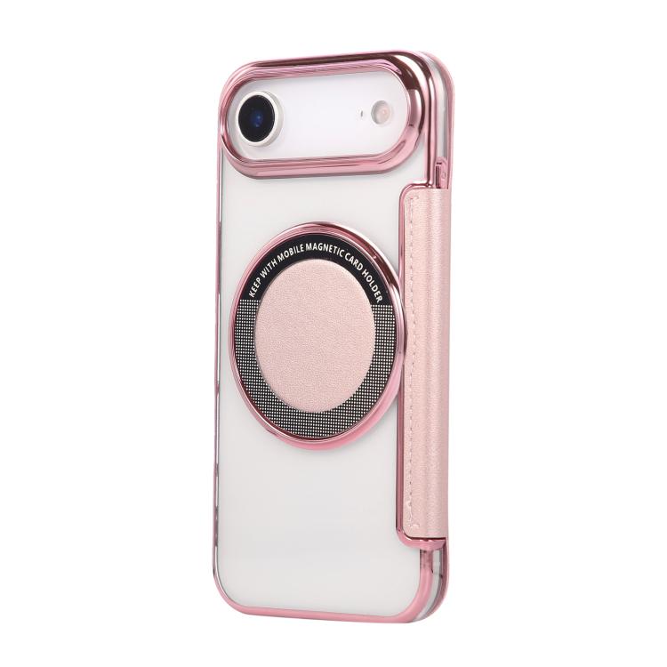 Ultra-thin Magnetic Plating Vegan Leather Phone Case, For iPhone Air, For iPhone 16e, For iPhone 16 Pro Max