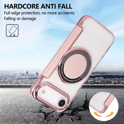 Ultra-thin Magnetic Plating Vegan Leather Phone Case, For iPhone Air, For iPhone 16e, For iPhone 16 Pro Max