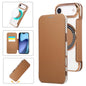 Ultra-thin Magnetic Plating Vegan Leather Phone Case, For iPhone Air, For iPhone 16e, For iPhone 16 Pro Max