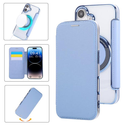 Ultra-thin Magnetic Plating Vegan Leather Phone Case, For iPhone 17 Pro Max, For iPhone 17 Pro, For iPhone 17