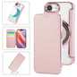 Ultra-thin Magnetic Plating Vegan Leather Phone Case, For iPhone Air, For iPhone 16e, For iPhone 16 Pro Max