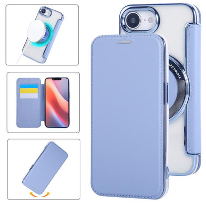 Ultra-thin Magnetic Plating Vegan Leather Phone Case, For iPhone Air, For iPhone 16e, For iPhone 16 Pro Max