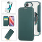 Ultra-thin Magnetic Plating Vegan Leather Phone Case, For iPhone Air, For iPhone 16e, For iPhone 16 Pro Max