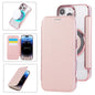 Ultra-thin Magnetic Plating Vegan Leather Phone Case, For iPhone Air, For iPhone 16e, For iPhone 16 Pro Max