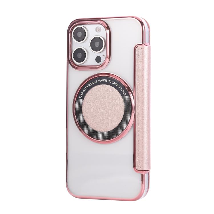 Ultra-thin Magnetic Plating Vegan Leather Phone Case, For iPhone 16 Pro, For iPhone 16 Plus, For iPhone 16