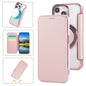 Ultra-thin Magnetic Plating Vegan Leather Phone Case, For iPhone 15 Pro Max, For iPhone 15 Pro, For iPhone 15 Plus / 14 Plus