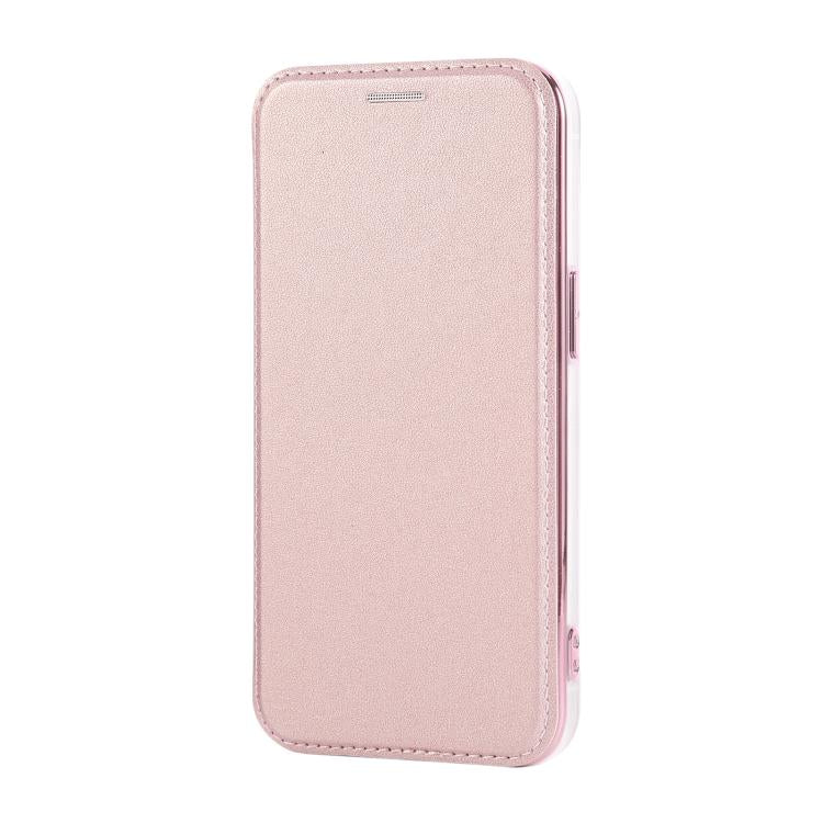 Ultra-thin Magnetic Plating Vegan Leather Phone Case, For iPhone 15, For iPhone 14 / 13, For iPhone 14 Pro