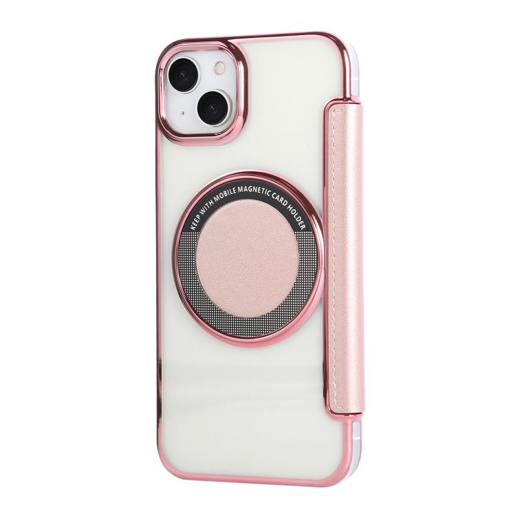 Ultra-thin Magnetic Plating Vegan Leather Phone Case, For iPhone 15, For iPhone 14 / 13, For iPhone 14 Pro