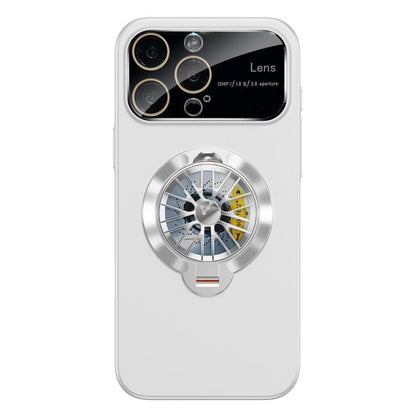 Glaze PC Camera Window Gyro Kickstand Magnetic Phone Case, For iPhone 15 Pro, For iPhone 15 Plus, For iPhone 15