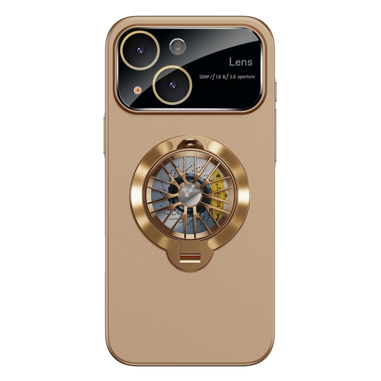 Glaze PC Camera Window Gyro Kickstand Magnetic Phone Case, For iPhone 15 Pro, For iPhone 15 Plus, For iPhone 15