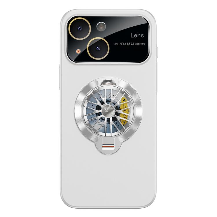 Glaze PC Camera Window Gyro Kickstand Magnetic Phone Case, For iPhone 15 Pro, For iPhone 15 Plus, For iPhone 15