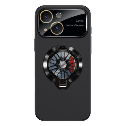 Glaze PC Camera Window Gyro Kickstand Magnetic Phone Case, For iPhone 15 Pro, For iPhone 15 Plus, For iPhone 15