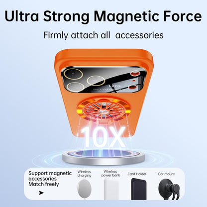 Glaze PC Camera Window Gyro Kickstand Magnetic Phone Case, For iPhone 15 Pro, For iPhone 15 Plus, For iPhone 15