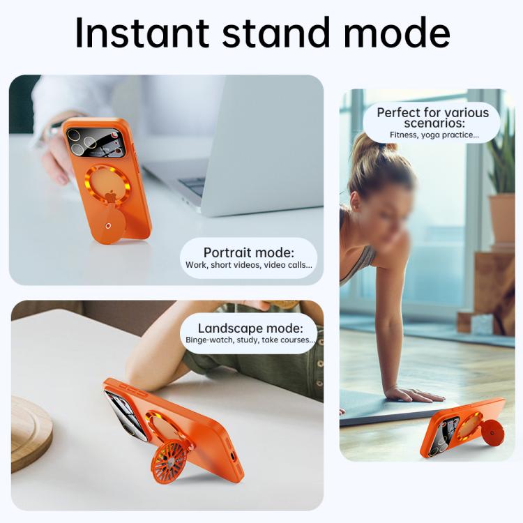 Glaze PC Camera Window Gyro Kickstand Magnetic Phone Case, For iPhone 14 Pro Max, For iPhone 13 Pro Max, For iPhone 13 Pro