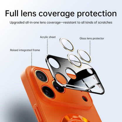 Glaze PC Camera Window Gyro Kickstand Magnetic Phone Case, For iPhone 17 Pro Max, For iPhone 17 Pro, For iPhone 17