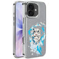 Embroidered Graffiti Vegan Leather Shield Electroplated Magnetic Phone Case, For iPhone 17 Pro Max, For iPhone 17 Pro, For iPhone 17, For iPhone Air, For iPhone 16 Pro Max, For iPhone 16 Pro