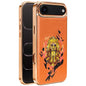 Embroidered Graffiti Vegan Leather Shield Electroplated Magnetic Phone Case, For iPhone 17 Pro Max, For iPhone 17 Pro, For iPhone 17, For iPhone Air, For iPhone 16 Pro Max, For iPhone 16 Pro